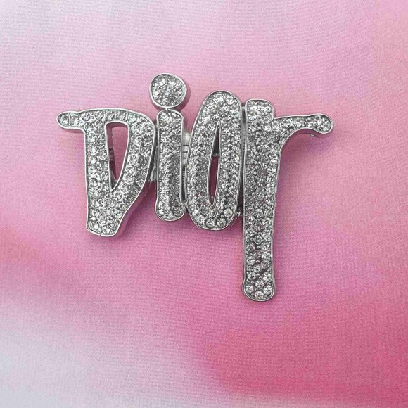 Silver Metal Crystals Brooch Pin Casual Fashion Women Formal Accessory Jewelry - Picture 4 of 4